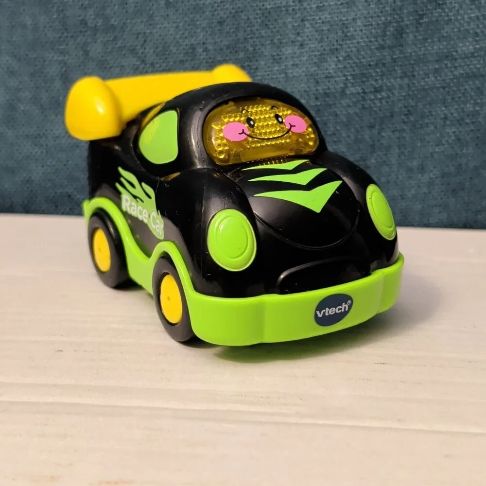 VTech Go! Go! Smart Wheels Race Car | Black & Green | Lights & Sounds SmartPoint